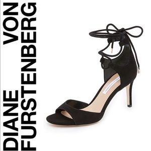 Diane von Furstenberg Powder Rimini Ankle-wrap Sandals